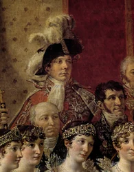 El rito de Napoleón. (detalle) representando a Paulina Bonaparte (Princesa Borghese)