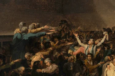 Juramento en la pista de tenis, 20 de junio de 1789, detalle