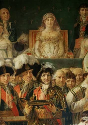 Coronación de Napoleón I por el Papa Pío VII en la catedral de Notre-Dame de París ...