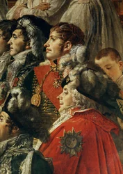 La coronación de Napoleón I por el papa Pío VII en la catedral de Notre-Dame de París …