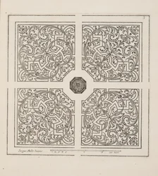 Diseño para Parterre, del Theatre des Plans et Jardinages, pub.1652