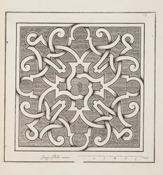 Diseño para Parterre, del Theatre des Plans et Jardinages, pub.1652