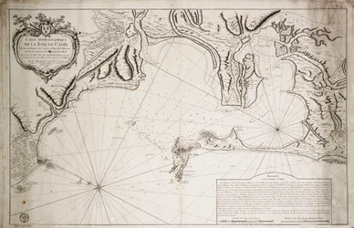 Carta hidrográfica de la Bahía de Cádiz