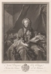 Maria Leczinska de Portret van Koning