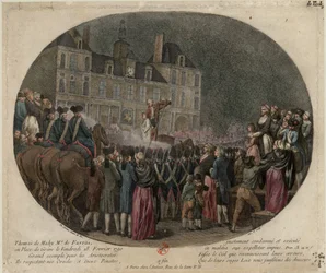 La ejecución de Thomas de Mahy, Marqués de Favras 1744-1790, 18 de febrero de 1790, 1790