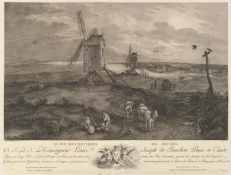 Segunda vista de los alrededores de Brujas IIe. Vue des environs de Bruges