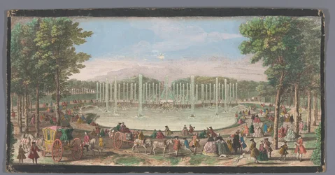 Vista del Bassin de Neptune en el Jardín de Versalles
Vue du Bassin de Neptune dans le Jardin de Versailles (título en el objeto)