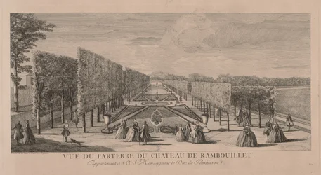 Jardín de flores del Château de Rambouillet