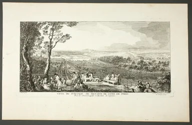 Vista del paisaje de Meudon hacia París
