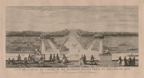 El castillo desde el canal en Rambouillet