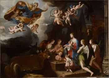 La adoración de los ángeles, 1635