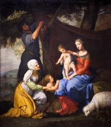 Descanso de la Sagrada Familia,1630-40 (óleo sobre lienzo)