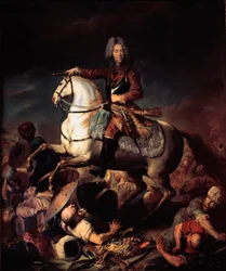 Retrato del príncipe Eugenio de Saboya-Carignan (1663-1736), llamado Príncipe Eugenio. Pintura de Jacob Van Schuppen (1670-1751) Siglo XVIII. Turín, Galleria Sabauda