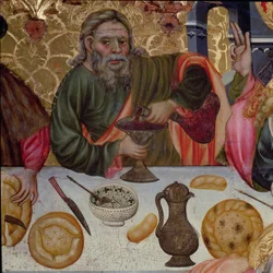 La Última Cena: San Pedro, detalle