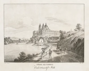 Nieder-Österreich, Abadía Benedictina de Melk, 1819