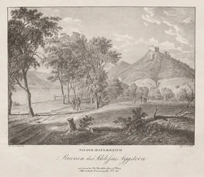Nieder-oesterreich, Ruinen des Schlosses Aggenstein