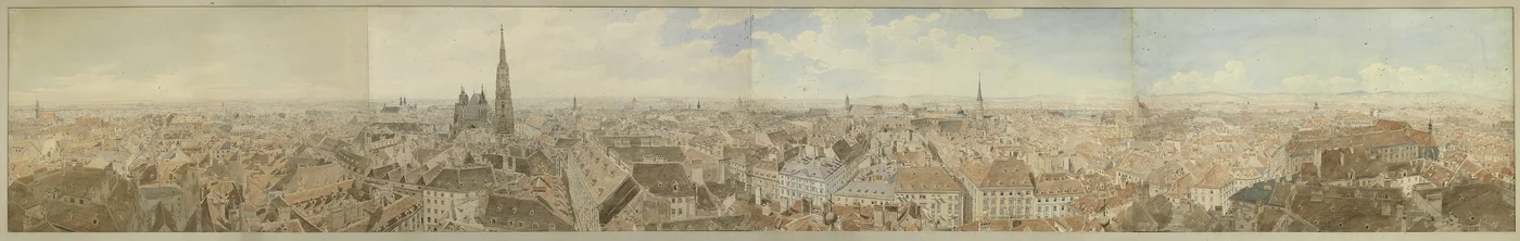 Panorama de Viena desde la cúpula de la iglesia de San Pedro