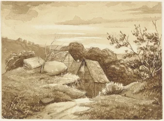 Granja en un paisaje
