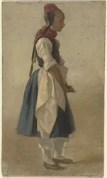 Joven campesina de Hesse