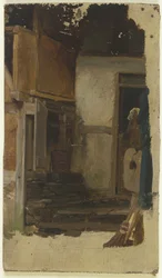 Pozo junto a una granja