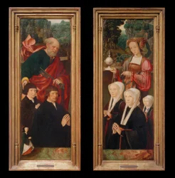 Figuras donantes con San Pedro con llave