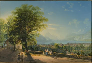 Vevey desde la terraza de Saint-Martin