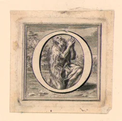 Letra Capital Decorada O