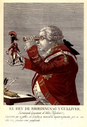 El Rey de Brobdingnag y Gulliver