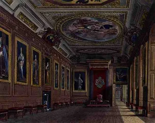 La Cámara de Presencia del Rey, Castillo de Windsor, de 
