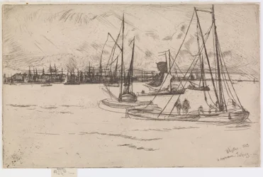Ámsterdam, desde el Tolhuis, 1863