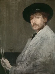 Arreglo en gris: retrato del pintor