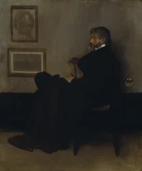 Arreglo en gris y negro, n.º 2: Retrato de Thomas Carlyle (1795-1881) 1872-73