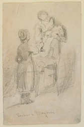 Barbero en Maguncia, 1858