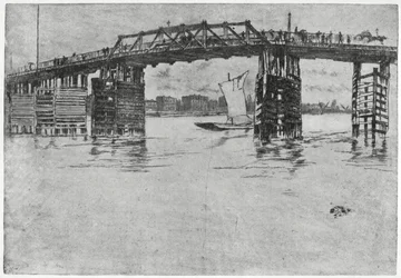 Puente de Battersea, Londres, siglo XIX 1904