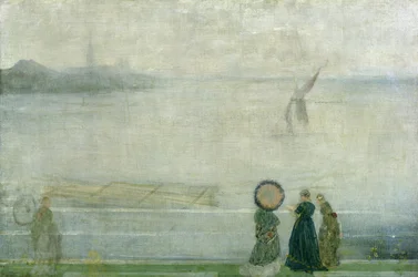 Battersea Reach desde Lindsey Houses, c.1864-71