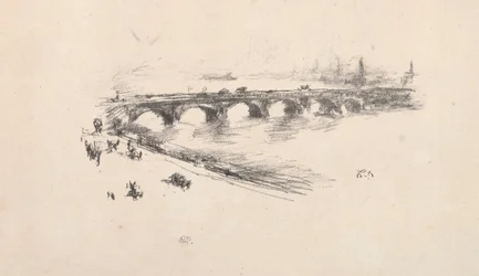 Tarde, Pequeño Puente de Waterloo, 1896