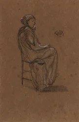Figura femenina, sentada