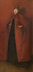 Armonía en rojo: luz de lámpara, 1884-86