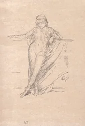Pequeña figura drapeada inclinada, 1894