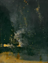Nocturno en negro y oro, el cohete cayendo, 1875