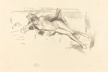 Modelo desnudo, reclinado, 1893