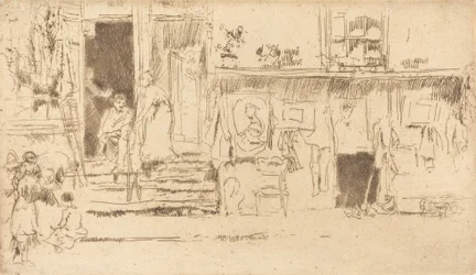 Tienda de ropa usada, No.II, c. 1884-1886