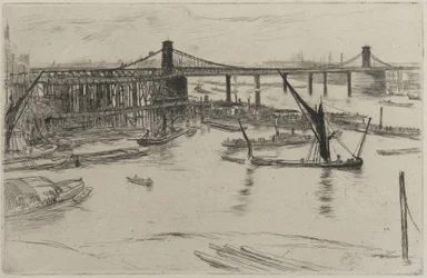 Puente de Hungerford Viejo, 1861