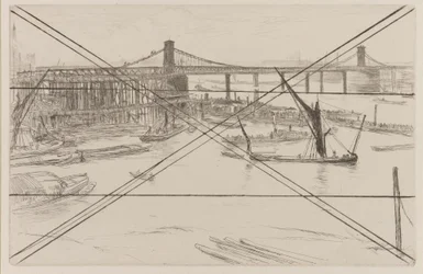 Puente Viejo de Hungerford, 1861