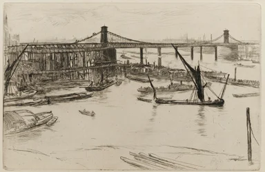Viejo Puente de Hungerford, 1861