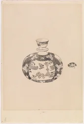 Jarra de jengibre oviforme con tapa en forma de campana