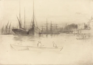Vapores frente a la Torre, 1875