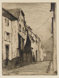 Calle en Saverne, 1858