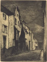 Calle en Saverne, 1858