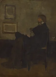 Estudio para Arreglo en gris y negro, No. 2: Thomas Carlyle